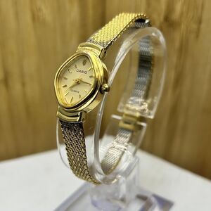 Casio Ladies Watch Gold Stainless Steel RARE Gold Dial